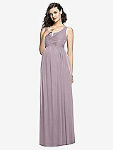 Front View Thumbnail - Lilac Dusk Sleeveless Notch Maternity Dress