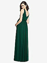 Rear View Thumbnail - Hunter Green Sleeveless Notch Maternity Dress