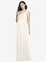 Front View Thumbnail - Ivory Sleeveless Notch Maternity Dress