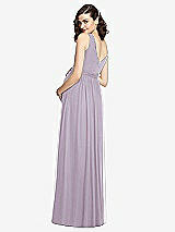 Rear View Thumbnail - Lilac Haze Sleeveless Notch Maternity Dress