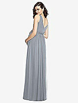 Rear View Thumbnail - Platinum Sleeveless Notch Maternity Dress