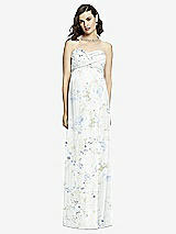 Front View Thumbnail - Bleu Garden Draped Bodice Strapless Maternity Dress