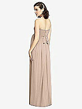 Rear View Thumbnail - Topaz Draped Bodice Strapless Maternity Dress