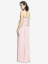 Rear View Thumbnail - Ballet Pink Draped Bodice Strapless Maternity Dress