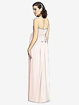 Rear View Thumbnail - Blush Draped Bodice Strapless Maternity Dress