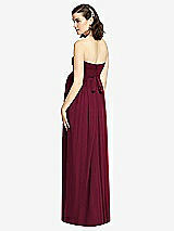 Rear View Thumbnail - Cabernet Draped Bodice Strapless Maternity Dress