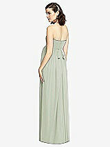 Rear View Thumbnail - Celadon Draped Bodice Strapless Maternity Dress