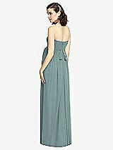 Rear View Thumbnail - Icelandic Draped Bodice Strapless Maternity Dress