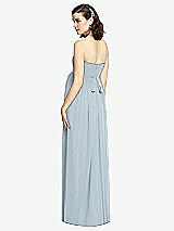 Rear View Thumbnail - Mist Draped Bodice Strapless Maternity Dress