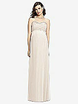 Front View Thumbnail - Oat Draped Bodice Strapless Maternity Dress