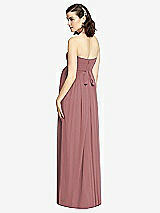 Rear View Thumbnail - Rosewood Draped Bodice Strapless Maternity Dress