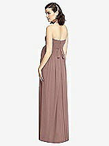 Rear View Thumbnail - Sienna Draped Bodice Strapless Maternity Dress