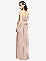 Rear View Thumbnail - Toasted Sugar Draped Bodice Strapless Maternity Dress