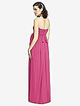 Rear View Thumbnail - Tea Rose Draped Bodice Strapless Maternity Dress