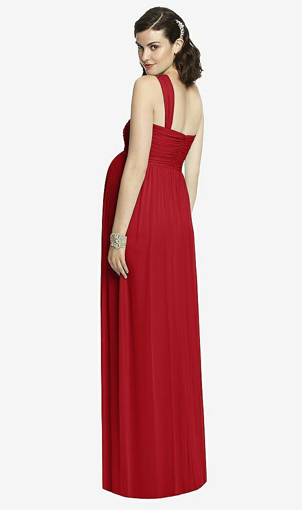 Back View - Garnet Alfred Sung Maternity Dress Style M427