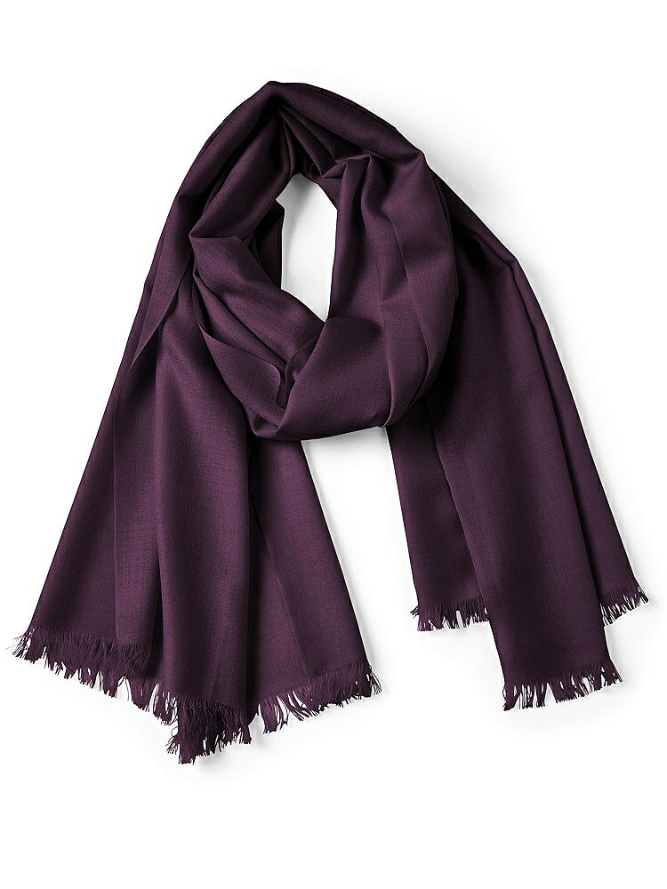 Back View - Aubergine Wedding Pashmina