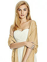 Front View Thumbnail - Venetian Gold Wedding Pashmina