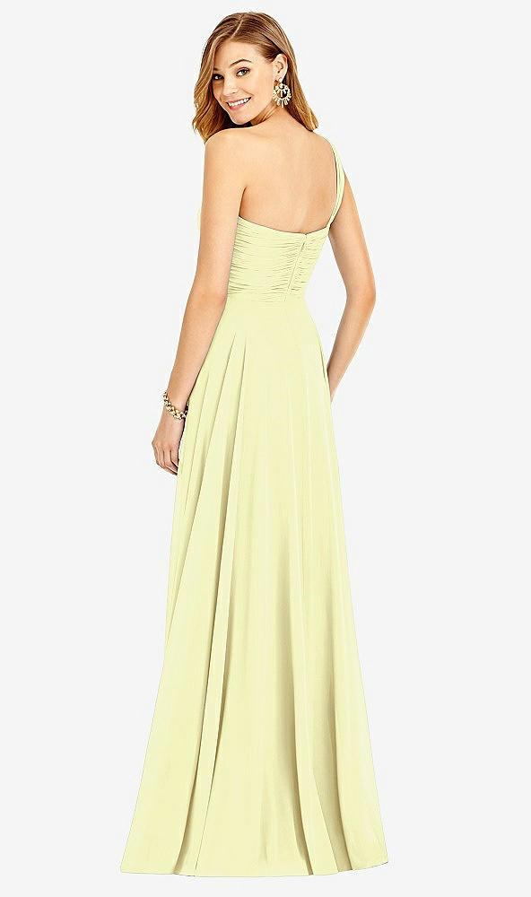 Back View - Butter Yellow After Six Bridesmaid Dress 6751