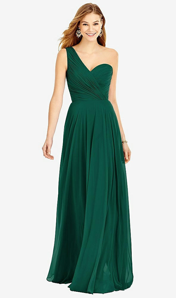 Front View - Hunter Green After Six Bridesmaid Dress 6751