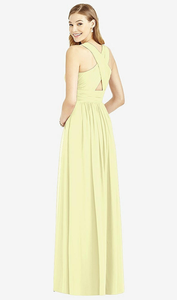 Back View - Butter Yellow After Six Bridesmaid Dress 6752