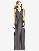 Front View Thumbnail - Caviar Gray After Six Bridesmaid Dress 6752