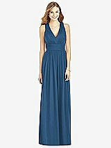 Front View Thumbnail - Dusk Blue After Six Bridesmaid Dress 6752