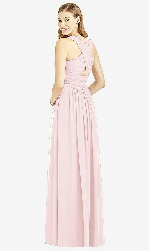 Back View - Ballet Pink After Six Bridesmaid Dress 6752