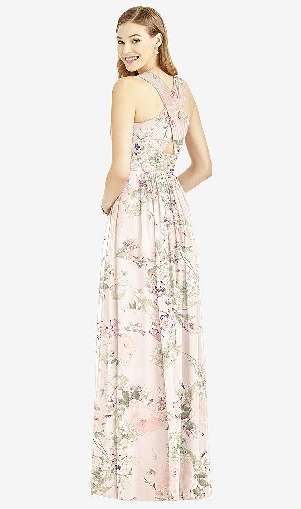 Back View - Blush Garden After Six Bridesmaid Dress 6752