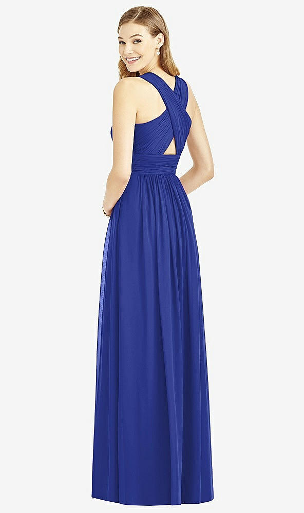 Back View - Cobalt Blue After Six Bridesmaid Dress 6752