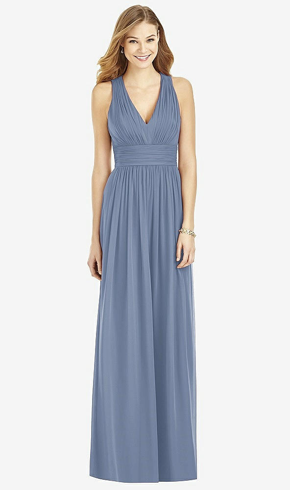 Front View - Larkspur Blue After Six Bridesmaid Dress 6752