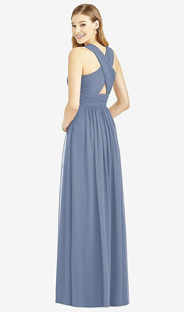 Back View - Larkspur Blue After Six Bridesmaid Dress 6752