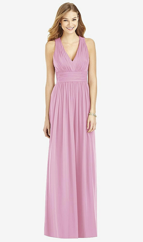 Front View - Powder Pink After Six Bridesmaid Dress 6752