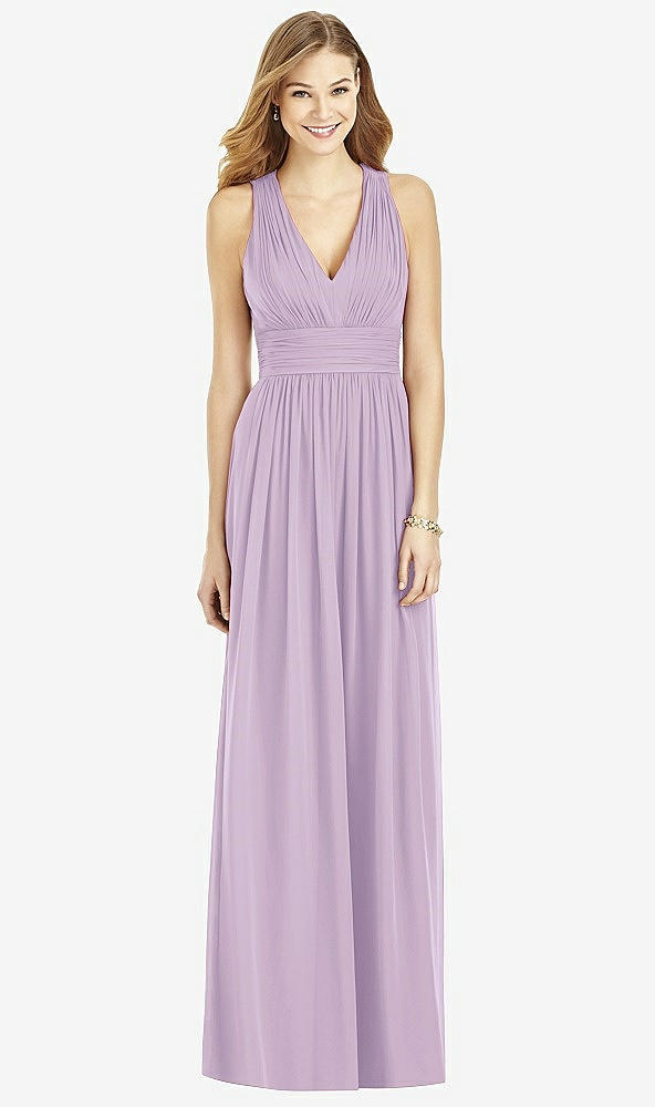 Front View - Pale Purple After Six Bridesmaid Dress 6752