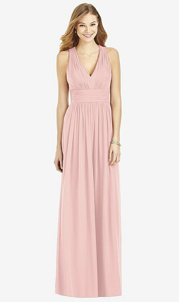 Front View - Rose - PANTONE Rose Quartz After Six Bridesmaid Dress 6752