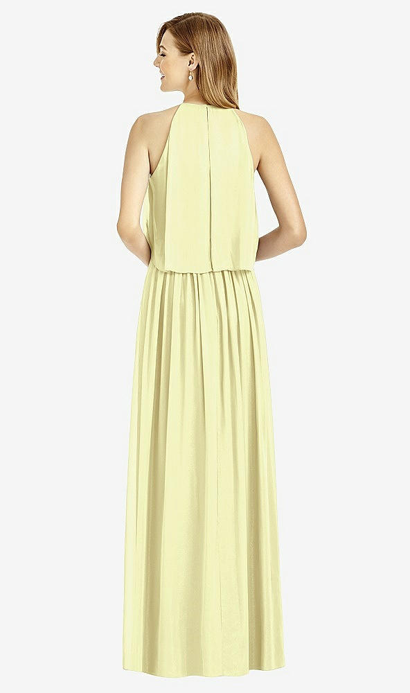 Back View - Butter Yellow After Six Bridesmaid Dress 6753