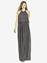 Front View Thumbnail - Caviar Gray After Six Bridesmaid Dress 6753