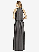 Rear View Thumbnail - Caviar Gray After Six Bridesmaid Dress 6753