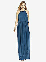 Front View Thumbnail - Dusk Blue After Six Bridesmaid Dress 6753