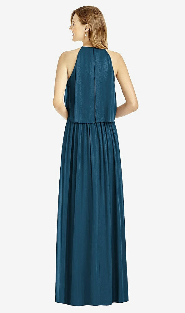 Back View - Atlantic Blue After Six Bridesmaid Dress 6753