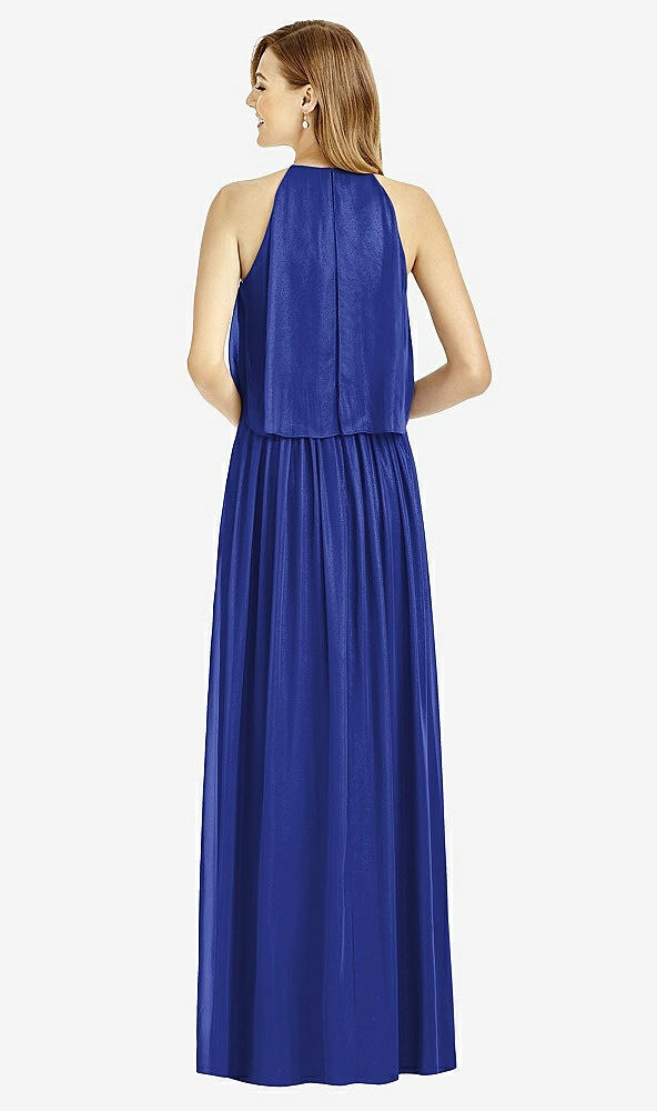 Back View - Cobalt Blue After Six Bridesmaid Dress 6753