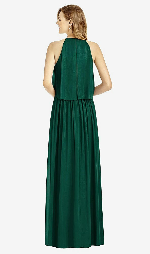 Back View - Hunter Green After Six Bridesmaid Dress 6753