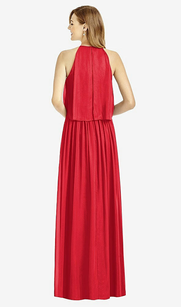 Back View - Parisian Red After Six Bridesmaid Dress 6753