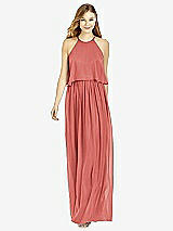 Front View Thumbnail - Coral Pink After Six Bridesmaid Dress 6753