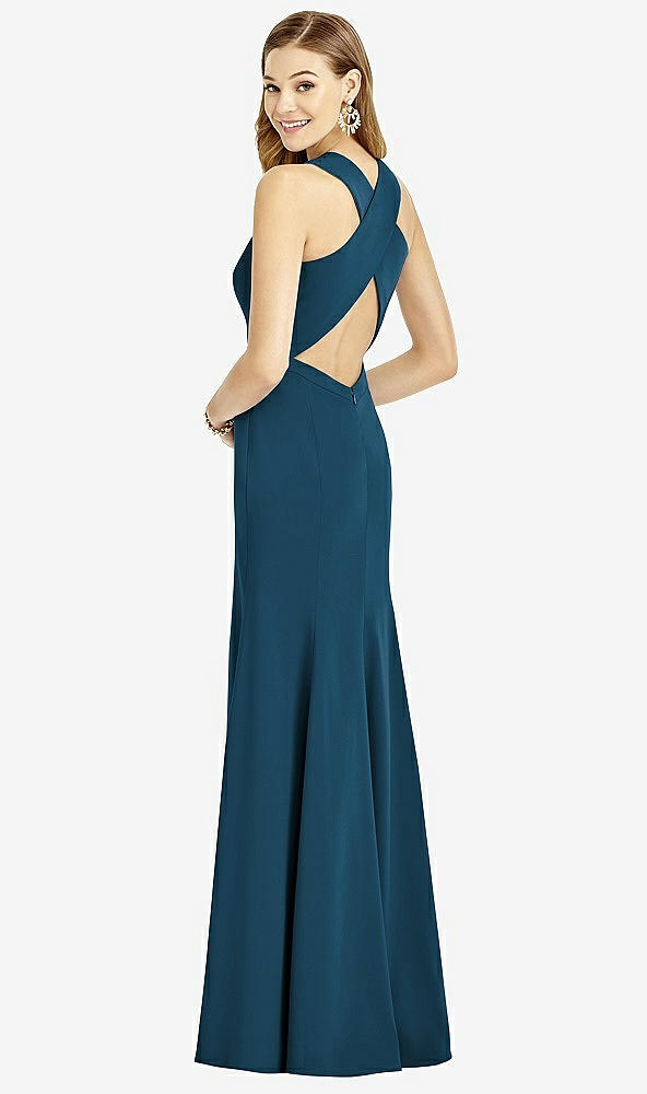 Front View - Atlantic Blue After Six Bridesmaid Dress 6756