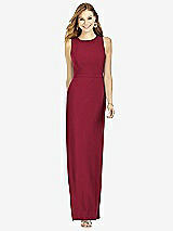 Rear View Thumbnail - Burgundy After Six Bridesmaid Dress 6756