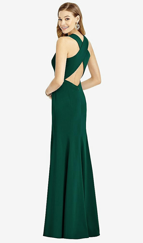 Front View - Hunter Green After Six Bridesmaid Dress 6756