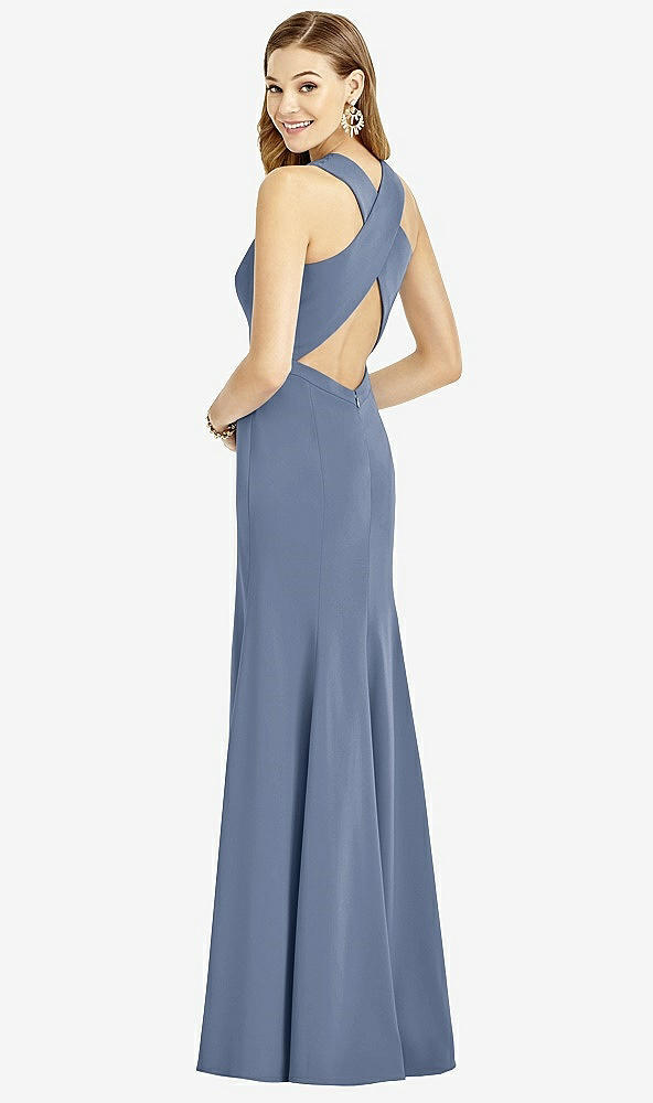 Front View - Larkspur Blue After Six Bridesmaid Dress 6756