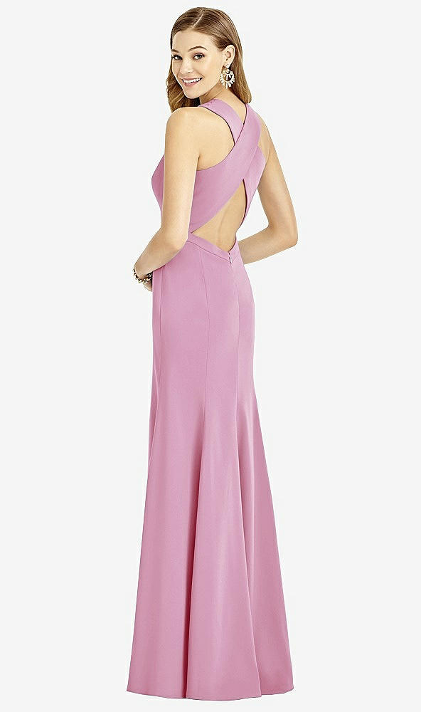 Front View - Powder Pink After Six Bridesmaid Dress 6756