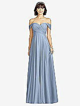 Alt View 1 Thumbnail - Cloudy Off-the-Shoulder Draped Chiffon Maxi Dress