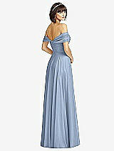 Alt View 2 Thumbnail - Cloudy Off-the-Shoulder Draped Chiffon Maxi Dress